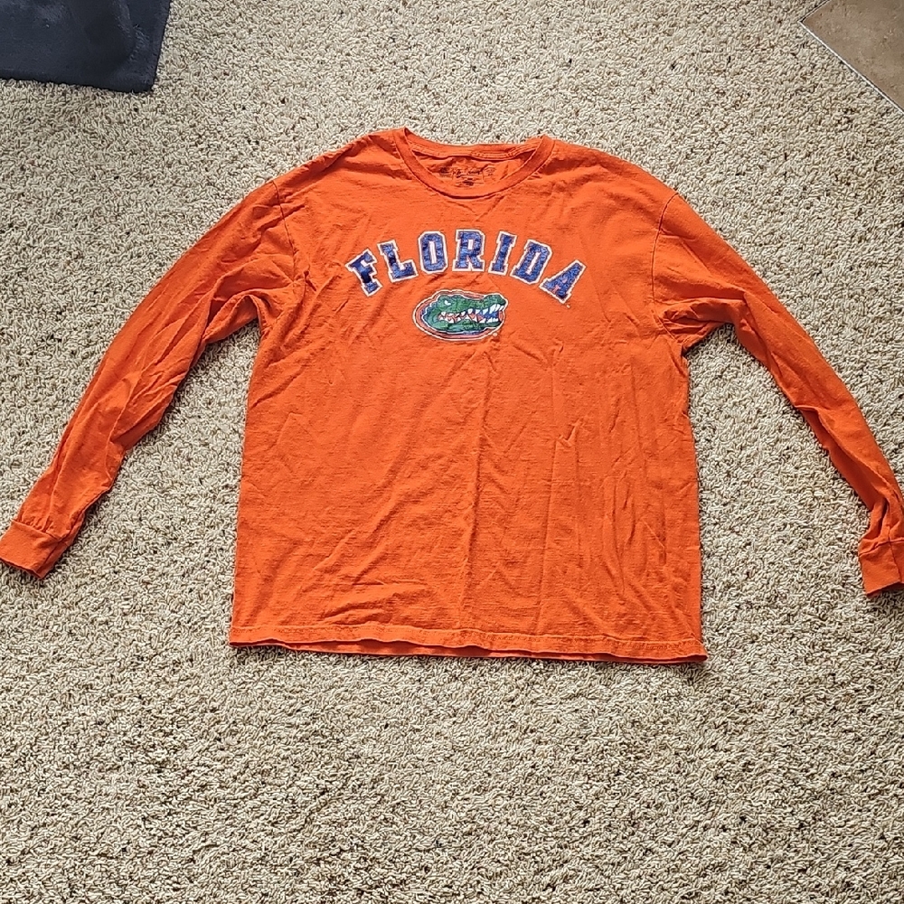 Womans Orange Florida Long Sleeve Tee
